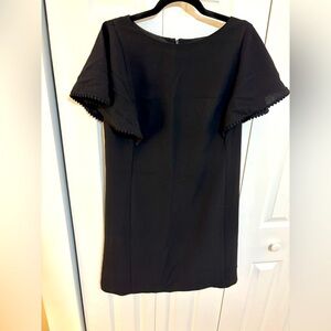 Black Flutter Sleeve Dress from LOFT